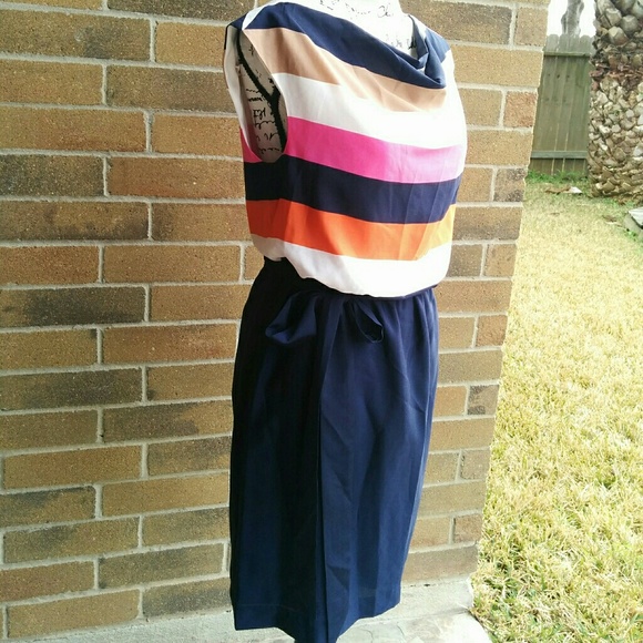 *SOLD* Eliza J Stripe Dress - Picture 2 of 5